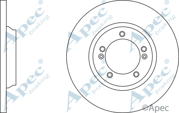 APEC BRAKING Тормозной диск DSK3074